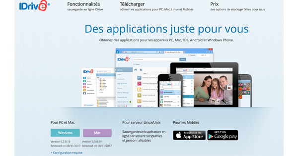 Applications IDrive