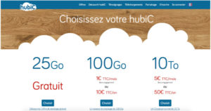 Hubic.fr stockage en ligne