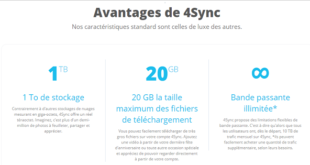 limite de taille sur 4Sync